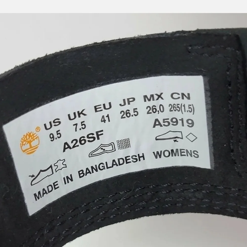 Timberland Women's Koralyn Black & White Sandals Size 9.5 A26SF New